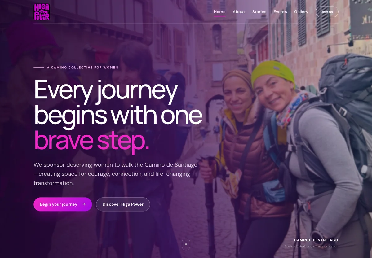 Higa Power website homepage